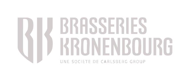 Logo Brasseries Kronenbourg en gris