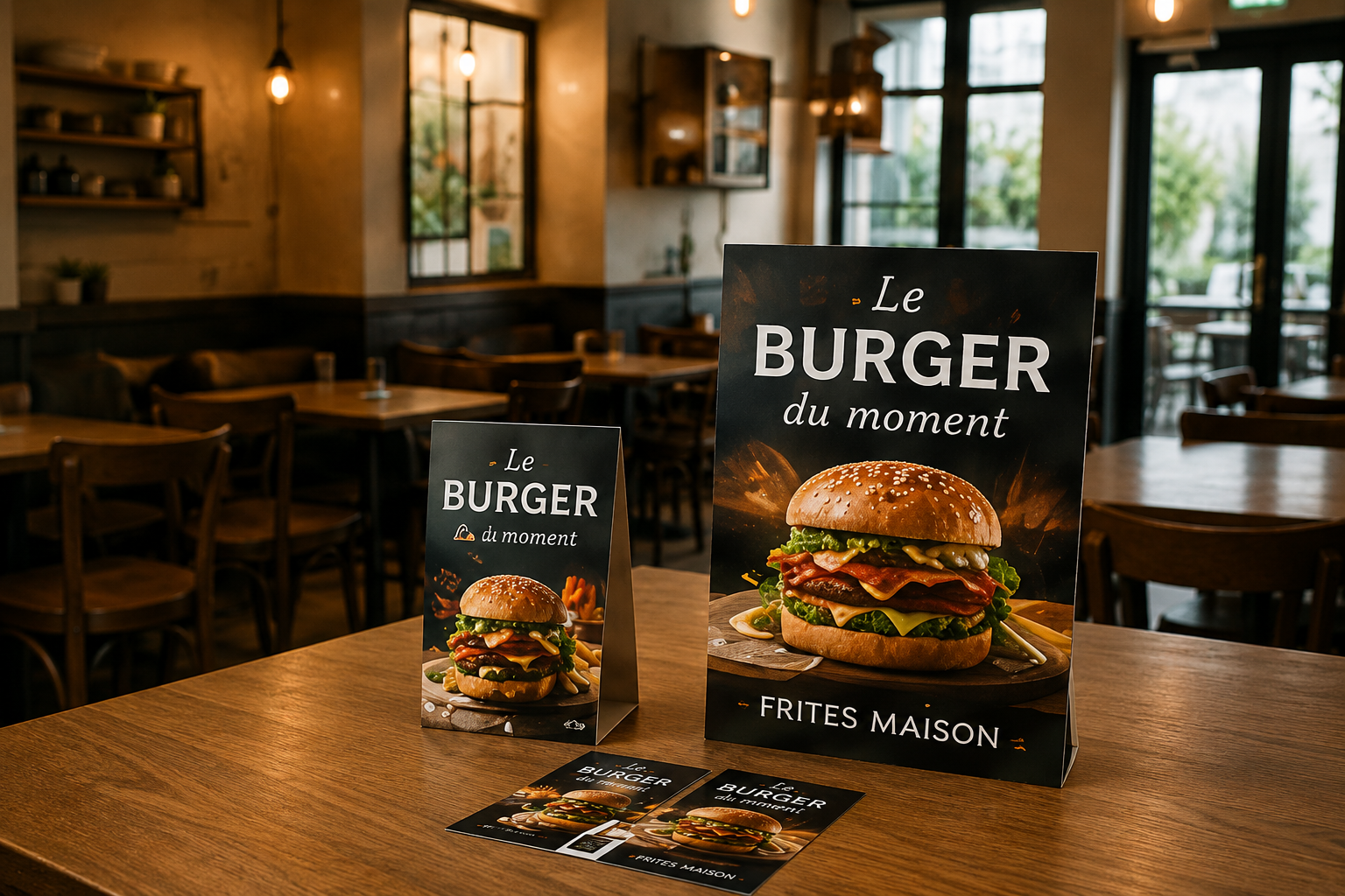 Supports de communication livrés dans un établissement